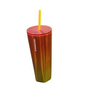 Starbucks 2022 Summer Heat Gradient Stainless Steel Tumbler Cold Cup 24oz